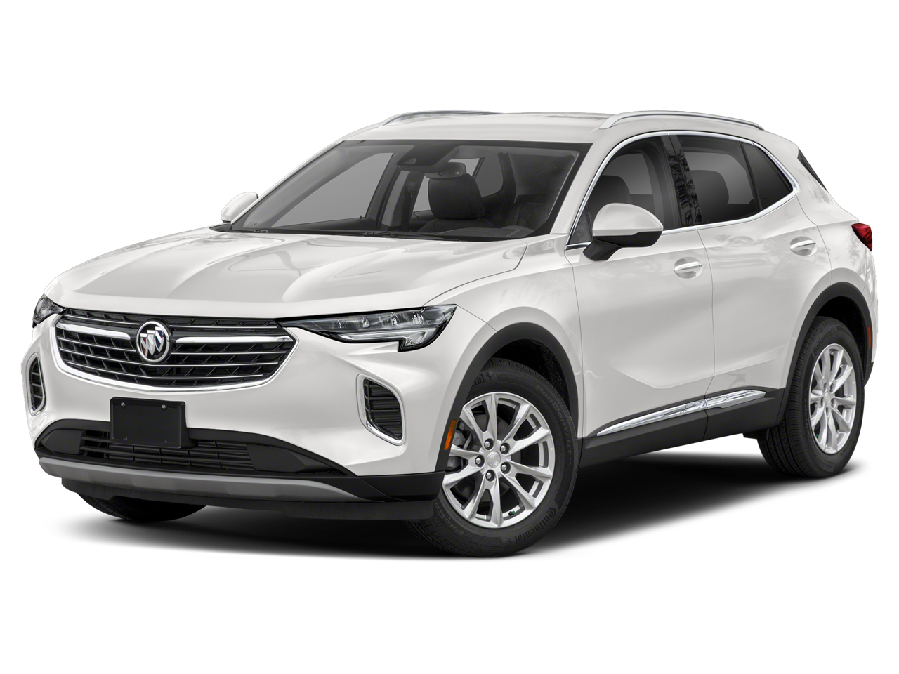 2022 Buick Envision Preferred in Ebony Twilight Metallic — front three-quarter view