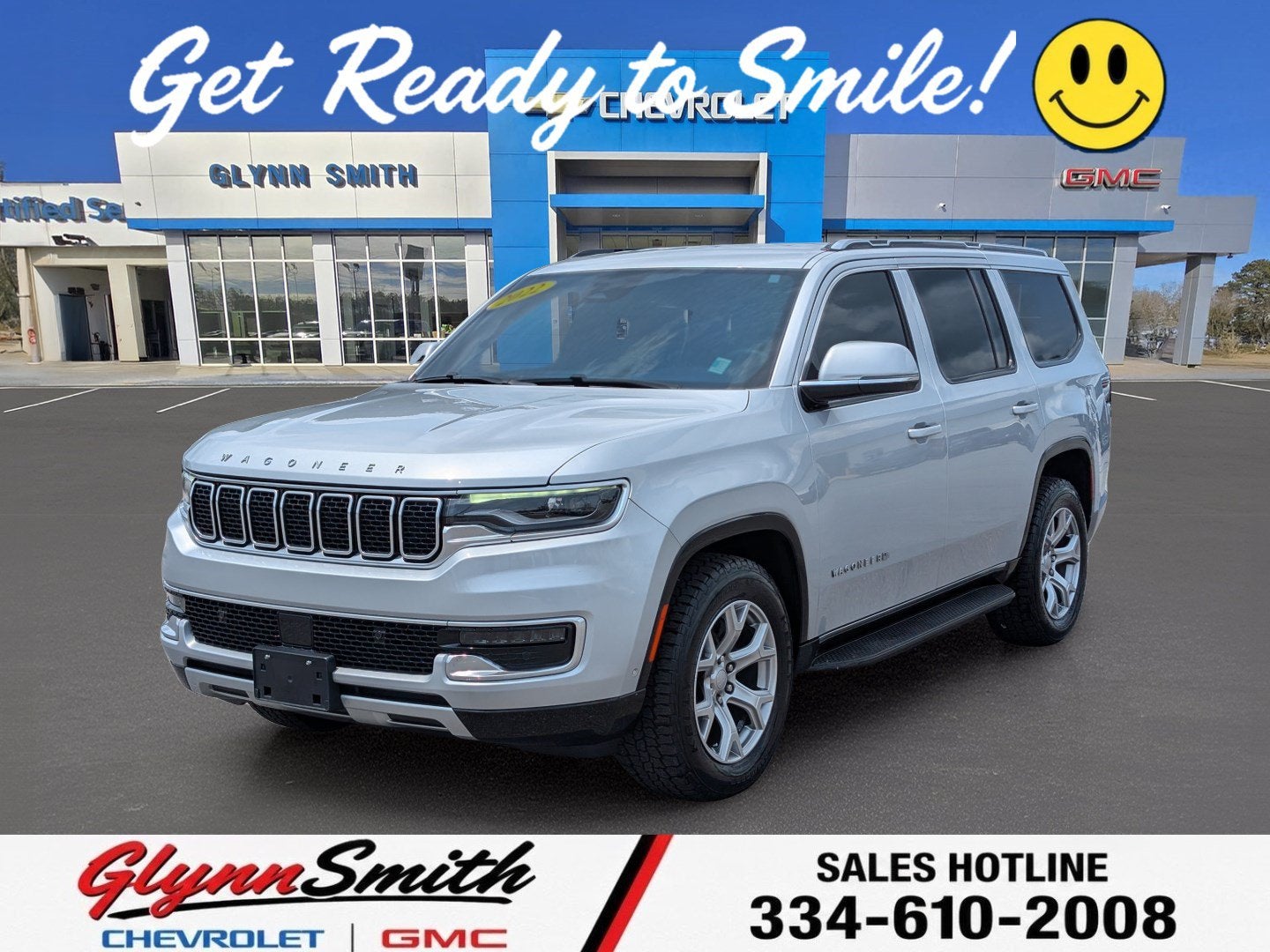 2022 Jeep Wagoneer Series II in Silver Zynith — front three-quarter view