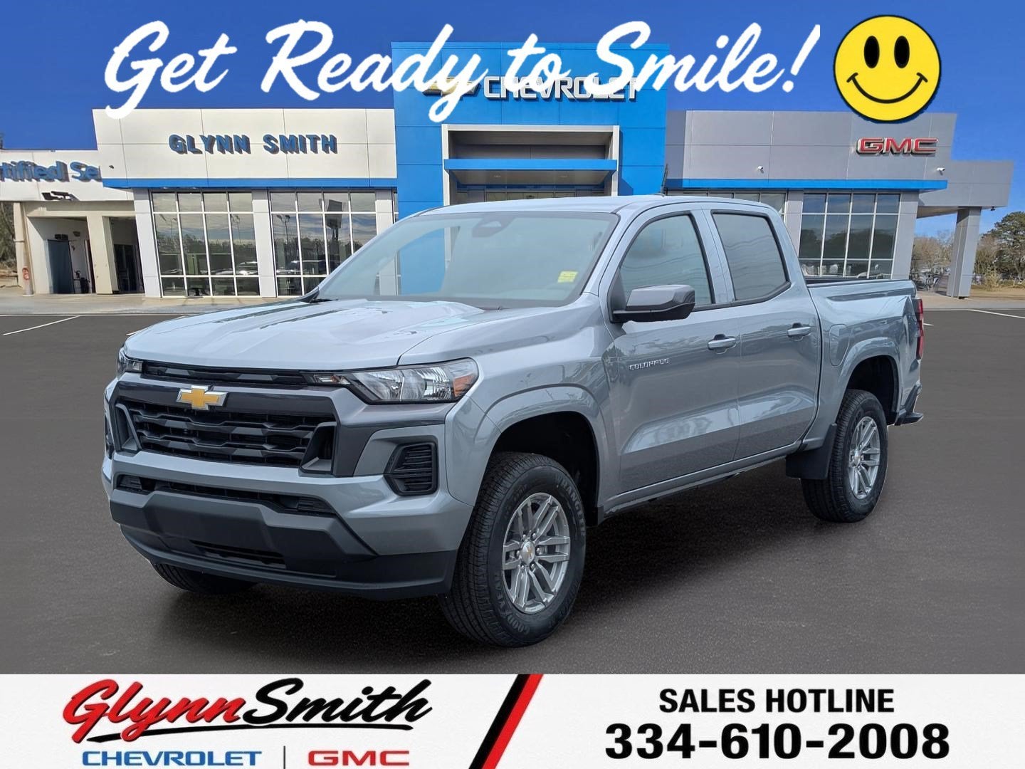 2026 Chevrolet Colorado LT in Sterling Gray Metallic — front three-quarter view