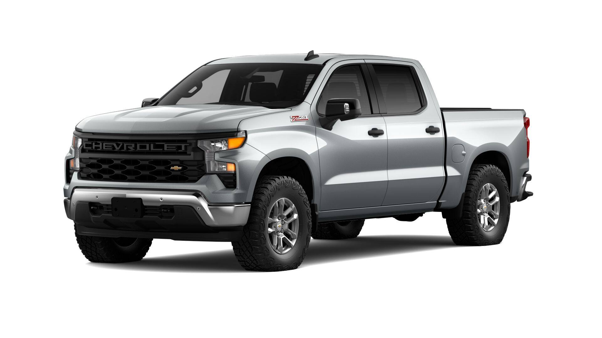 2026 Chevrolet Silverado 1500 WT in Sterling Gray Metallic — front three-quarter view