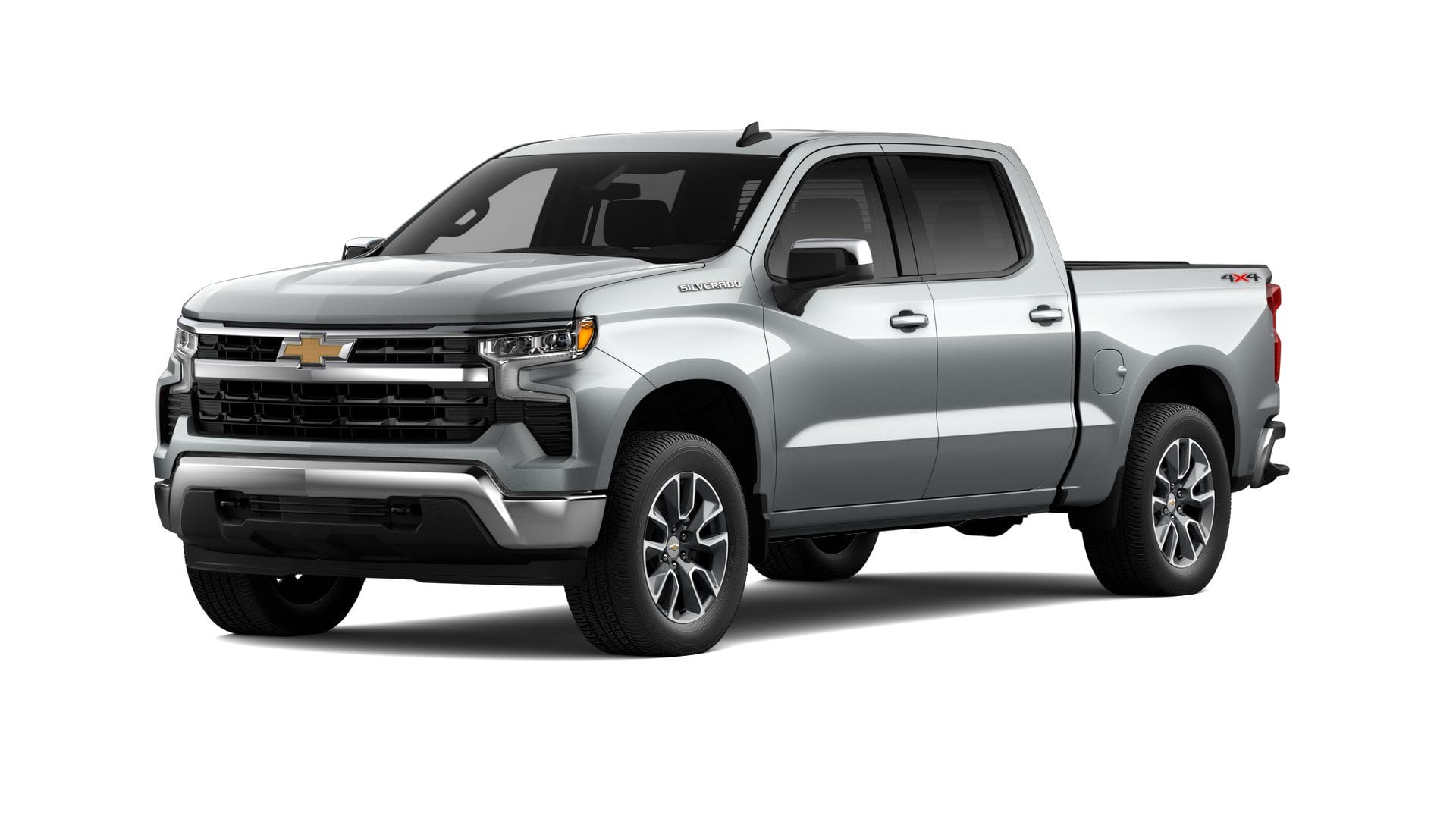 2026 Chevrolet Silverado 1500 LT in Sterling Gray Metallic — front three-quarter view