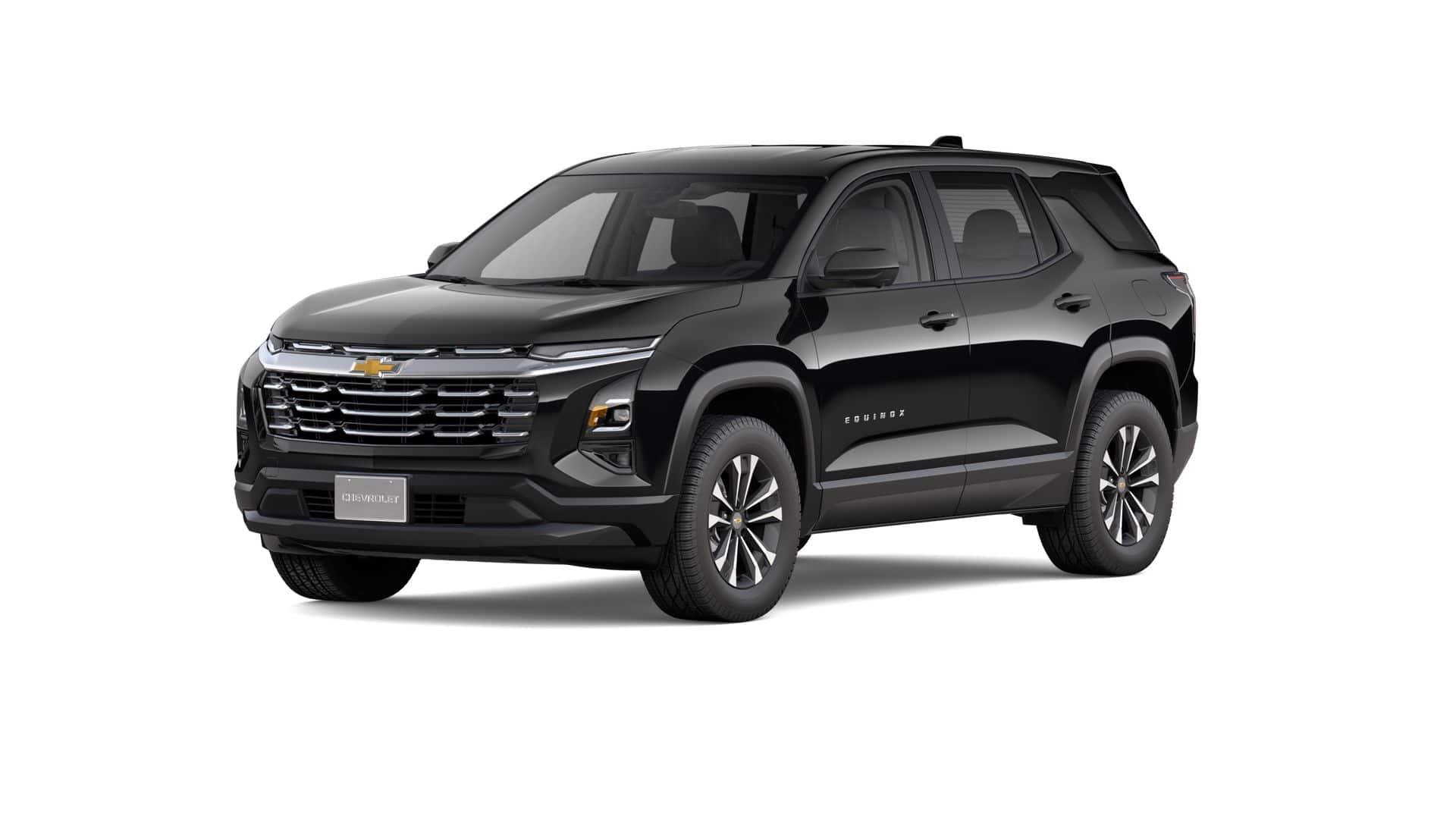 2026 Chevrolet Equinox LT in Mosaic Black Metallic — front three-quarter view