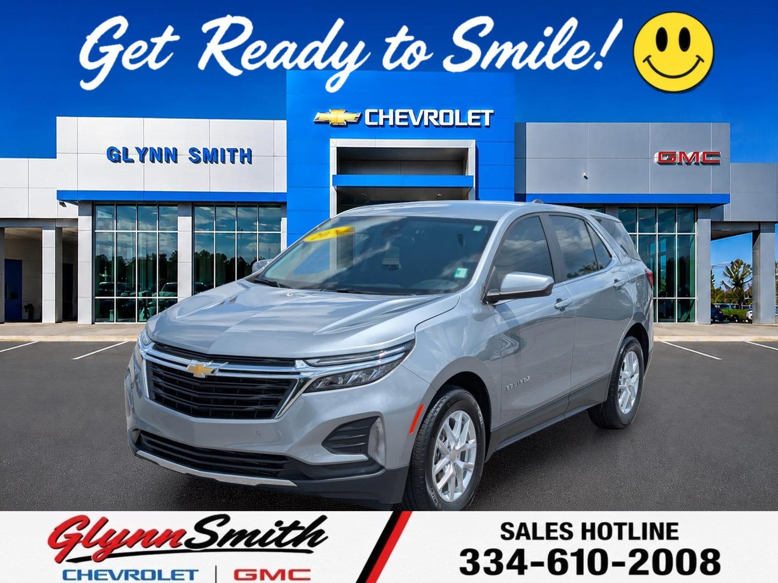 2024 Chevrolet Equinox LT in Sterling Gray Metallic — front three-quarter view