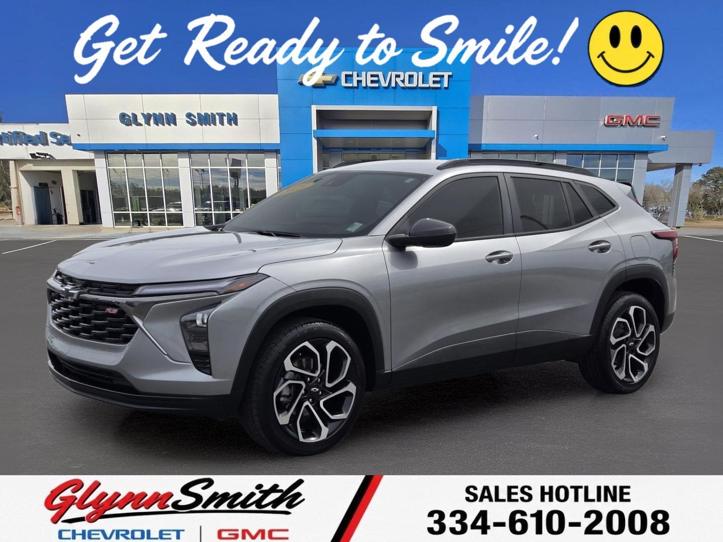 2025 Chevrolet Trax 2RS in Sterling Gray Metallic — front three-quarter view